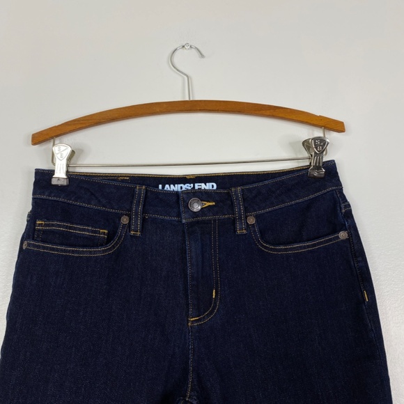 NWT Lands End Dark Wash Jeans Sz. 6P - Picture 3 of 12